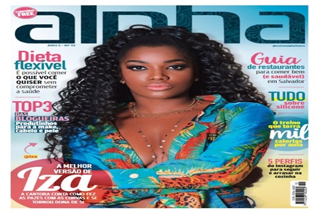 Cantora_Iza_estampa_capa_da_nova_Revista_Alpha_Fitness