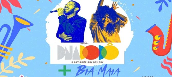 Bloco Imbuífolia com a banda DNA Dodô e Bia Maia.