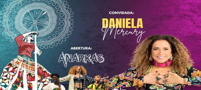 Ensaio do Cortejo Afro. Convidada. Daniela Mercury. Abertura. Banda Anarkas