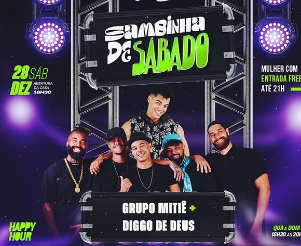 Sambinha de Sábado com Diggo de Deus e Grupo Mitiê