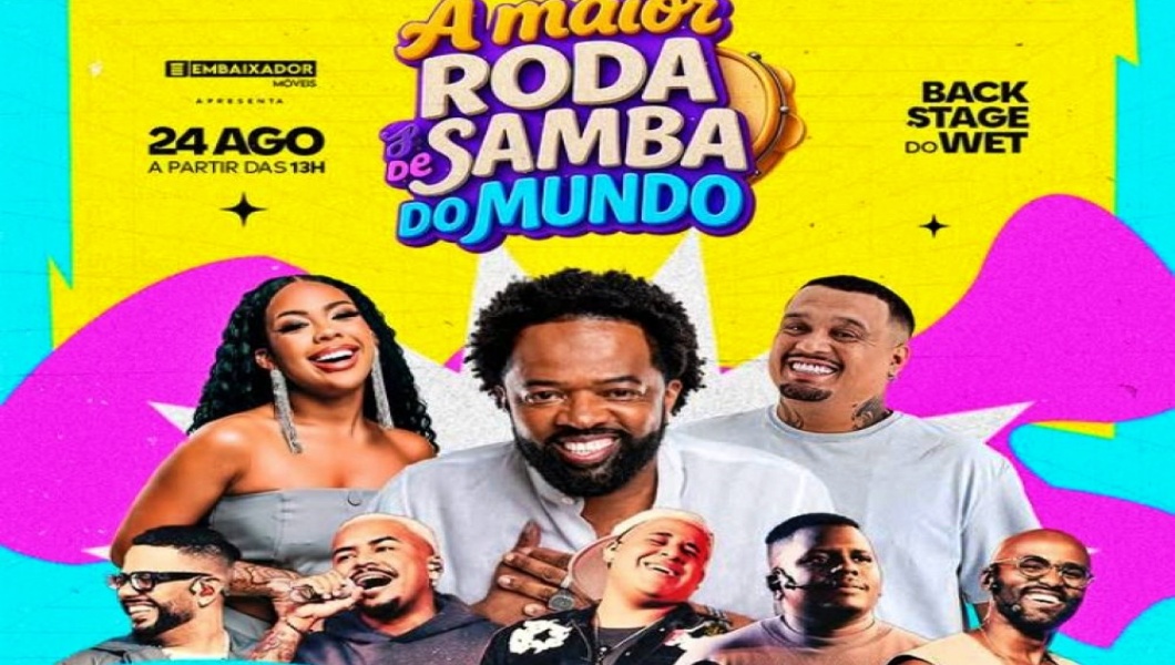 A Maior Roda de Samba do Mundo com Xande de Pilares, Marvvila, Caju pra Baixo e Thiago Soares