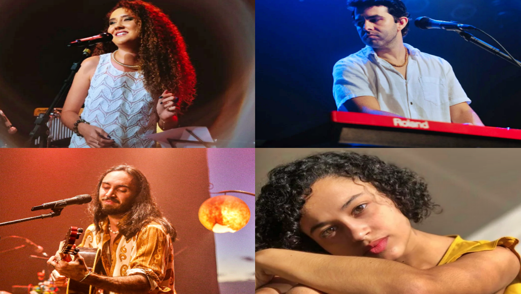 Lew Maggie e Robin Good. Convidados: Luana Guimarães e Jota Pê Rocha no Show “Encontros”