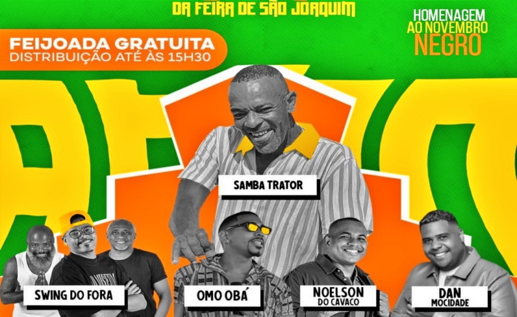 Feira de Empreendedoras Afro com Samba Trator, Swing do Fora, Omo Obá, Noelson do Cavaco e Dan Mocidade